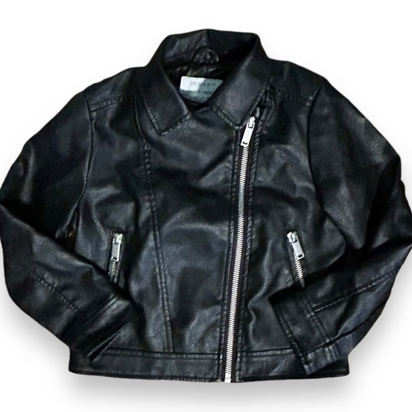 Primark Other - NWOT Primark Girls Vegan Black Leather Motorcycle Jacket- Size 4